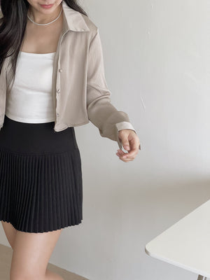 Plain Pleated Skirt / 简约百褶短裙