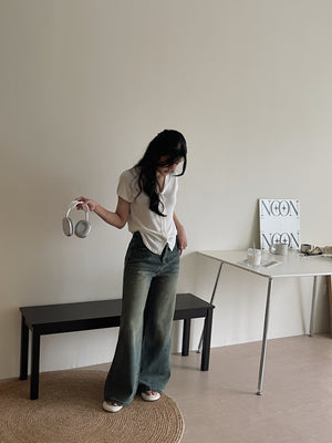 Retro Baggy Jeans Trousers / 复古阔腿拖地牛仔裤