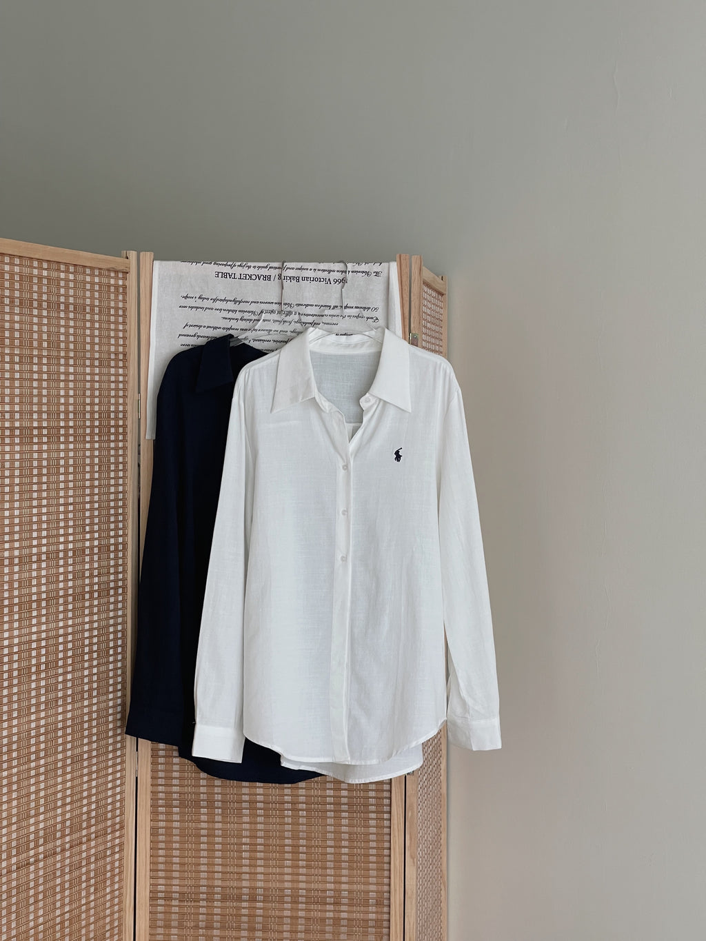 Mini Embroidered Logo Shirt / 小马刺绣通勤衬衫