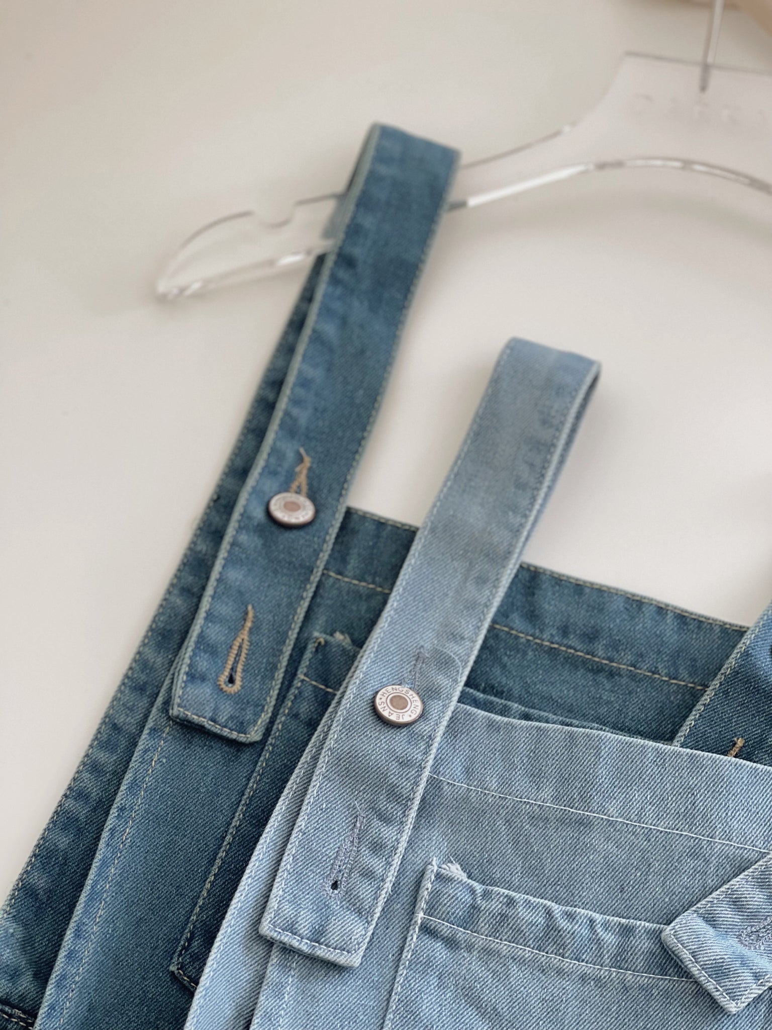 Denim Wide Leg Overall / 减龄阔腿背带裤裙
