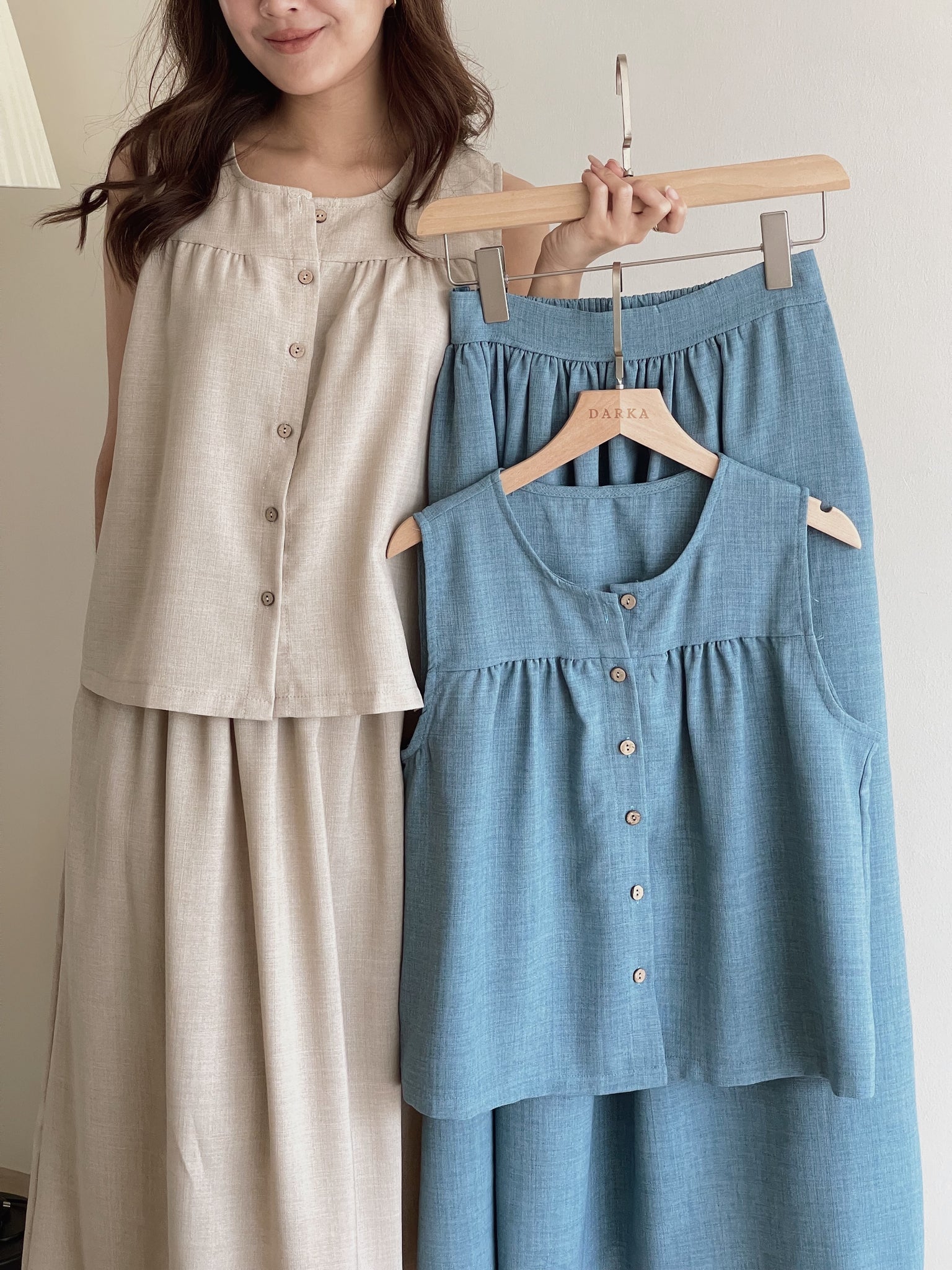 Garcella Linen Set / 简约棉麻套装