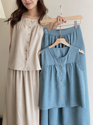 Garcella Linen Set / 简约棉麻套装