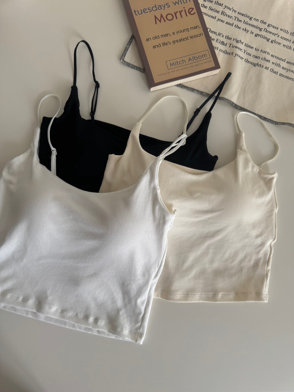 Cotton Padded Singlet / 棉质胸垫吊带内搭