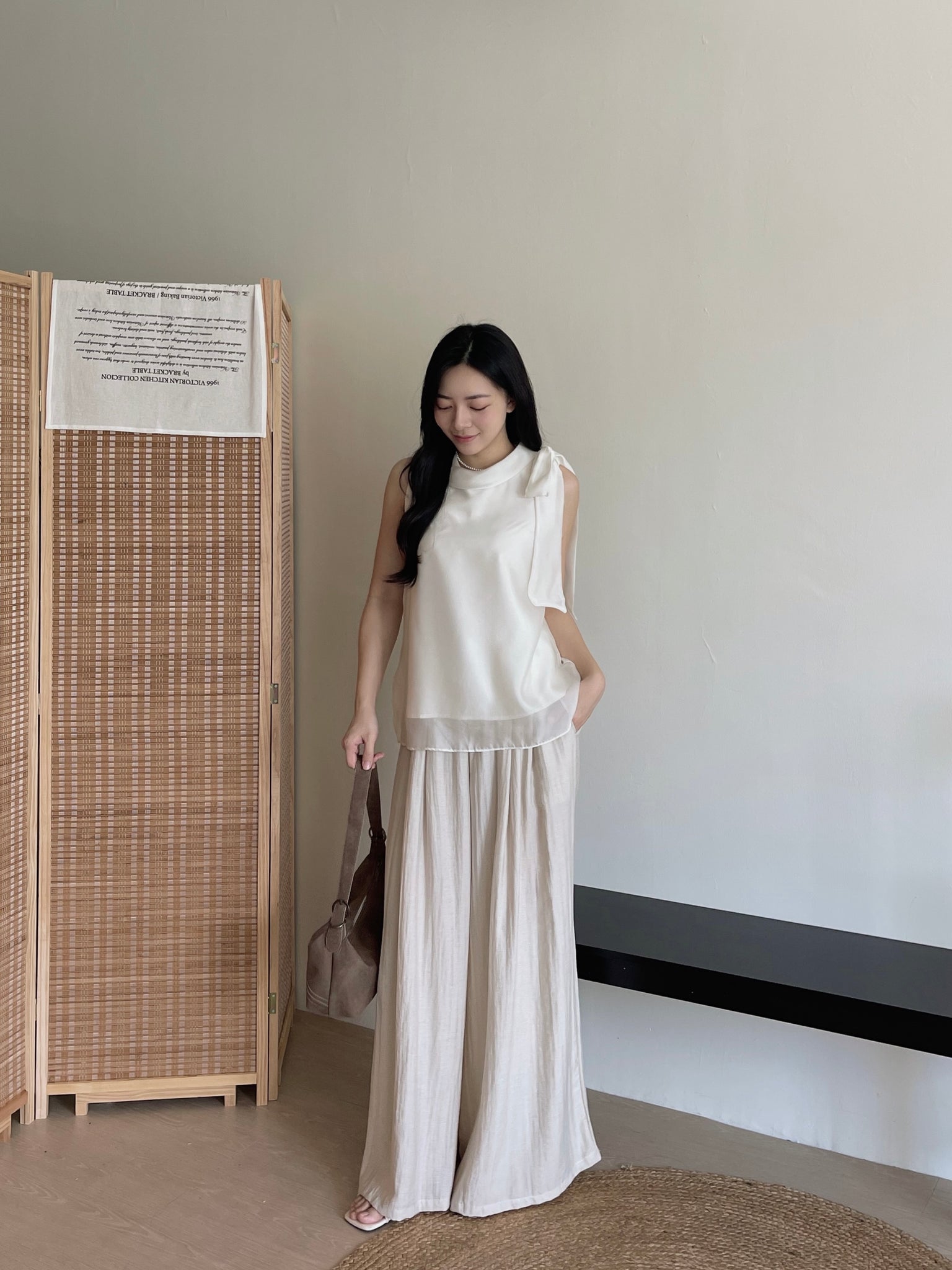 Bow Organza Blouse / 流光纱蝴蝶结小衫