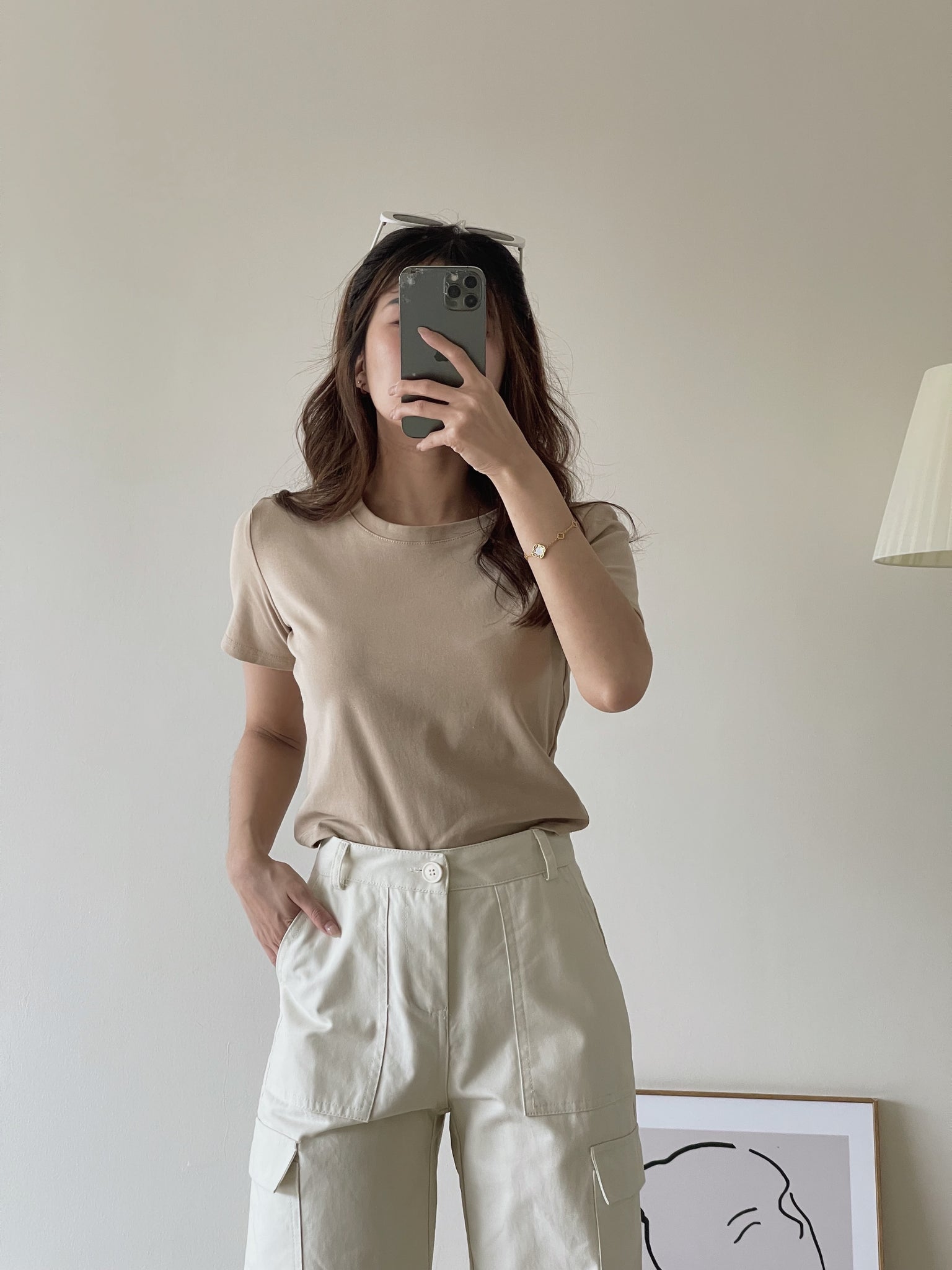 Basic Crop Tshirt / 软棉亲肤圆领T恤