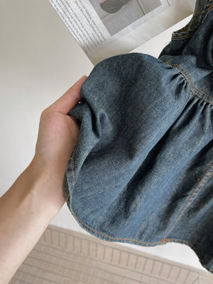 Denim Cute Top / 港风牛仔吊带衣