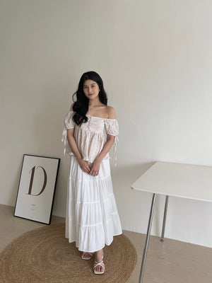 Lace Trim Midi Skirt / 蕾丝边半身长裙