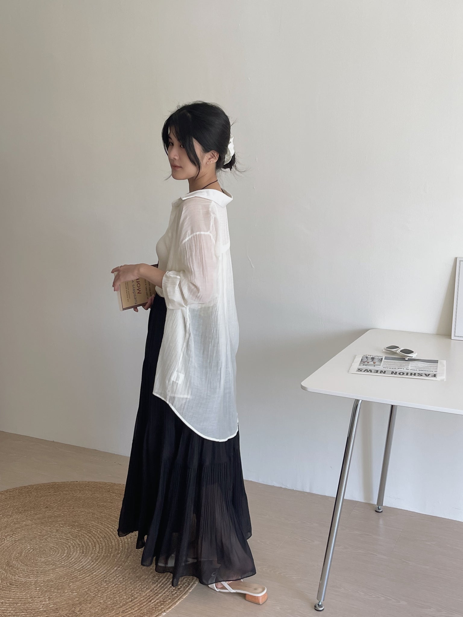 Cloudlight Pleated Tiered Skirt / 百褶飘逸蛋糕半身裙