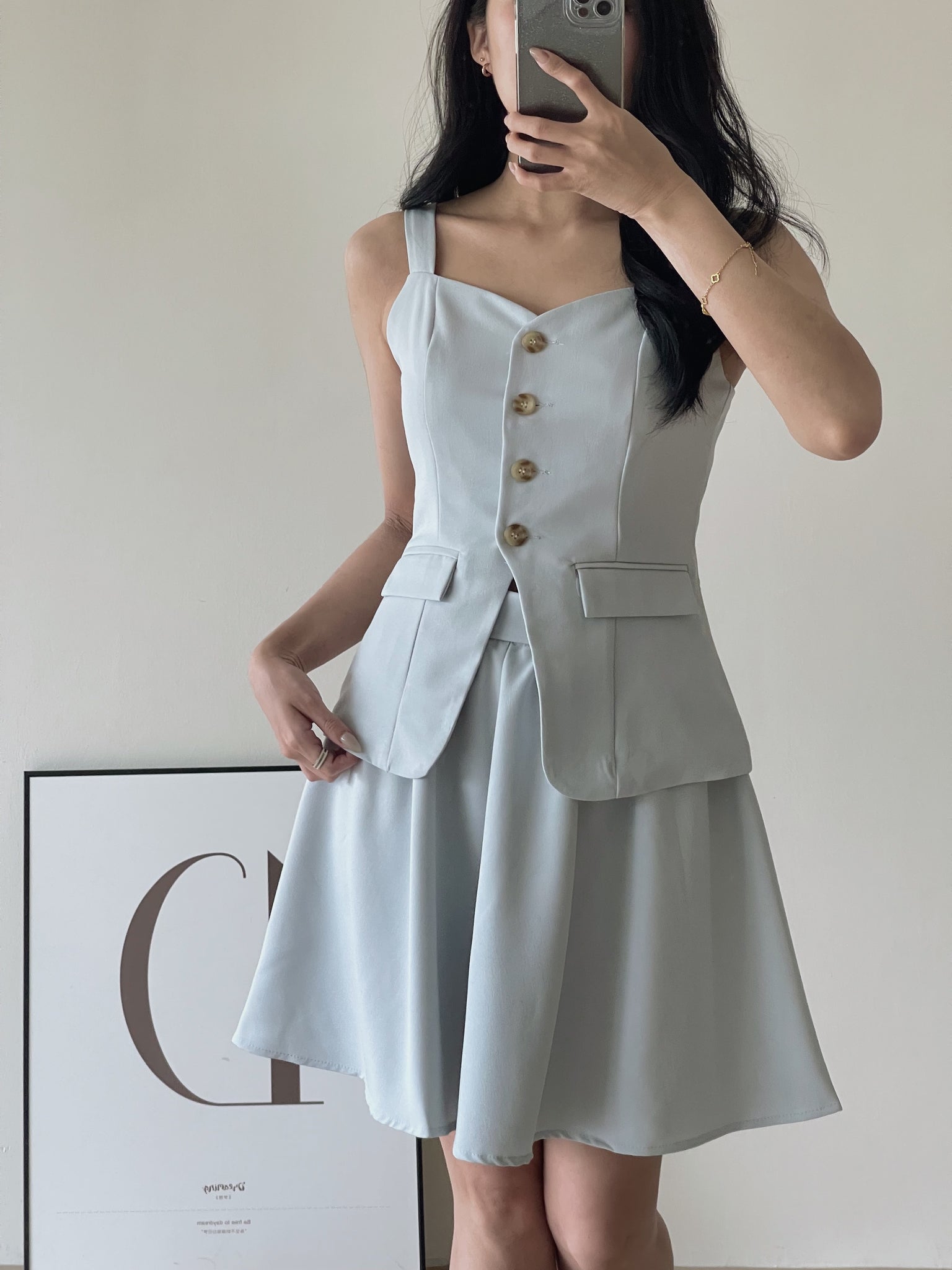 Isabelle Button Up Set / 知性优雅排扣套装