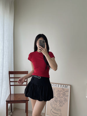 Basic Cotton Tee / 纯色基础棉质修身T恤