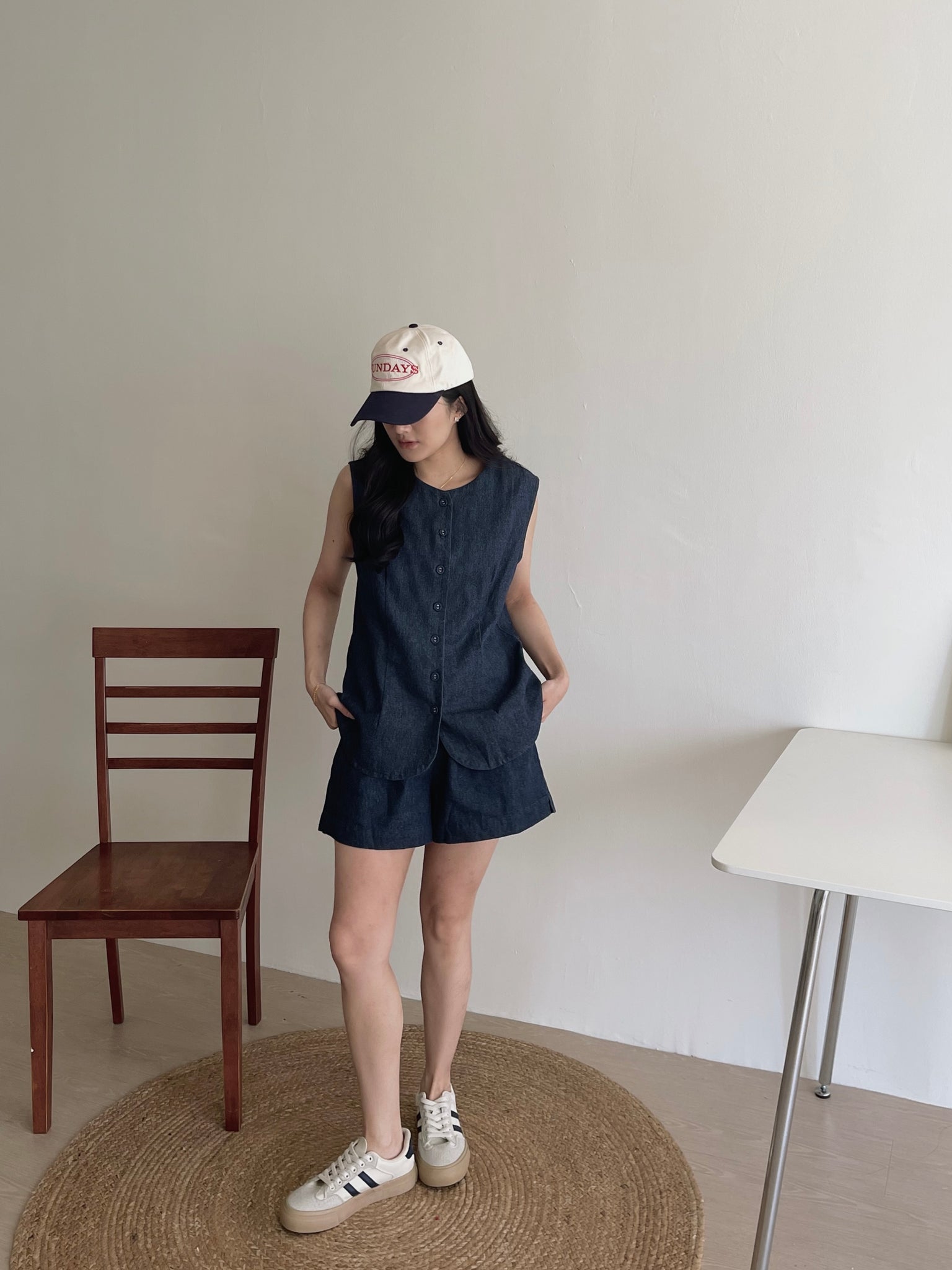 Marceline Denim Set / 老钱风宽松牛仔套装
