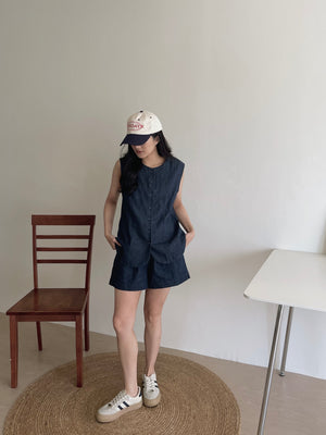Marceline Denim Set / 老钱风宽松牛仔套装