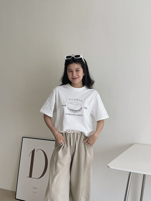 Bagel Printing Tee / 宽松贝果Tee
