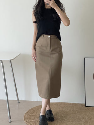 Suit Pencil Skirt / 通勤西装中长裙