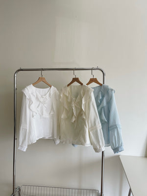 Emmeline Ruffled Blouse / 甜美荷叶衬衣