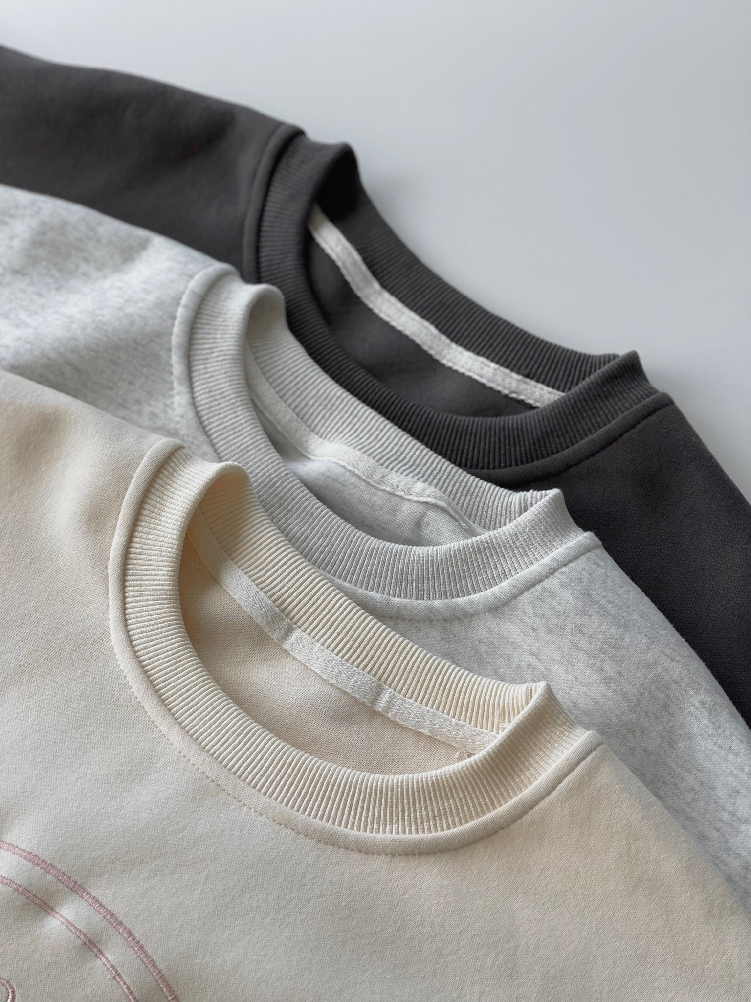 Contrast Embroidered Sweatshirt / 撞色刺绣字母卫衣