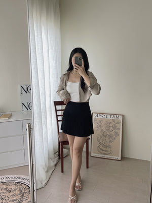 Plain Pleated Skirt / 简约百褶短裙