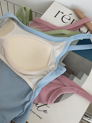 Padded Strap Singlet / 遮副乳带胸垫背心