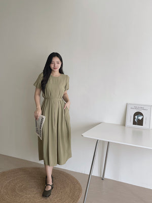 Anais Puff Sleeves Dress / 韩风泡泡袖连身裙
