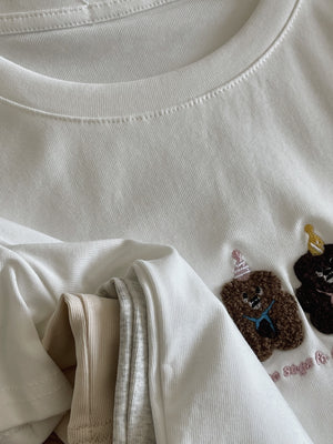 Three Little Bear Tee / 三只小熊圆领Tee