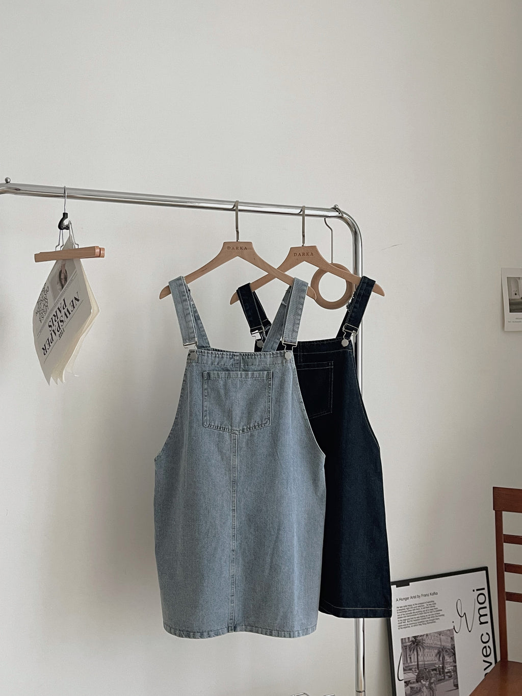 Denim Overall Dress / 俏皮牛仔背带裙