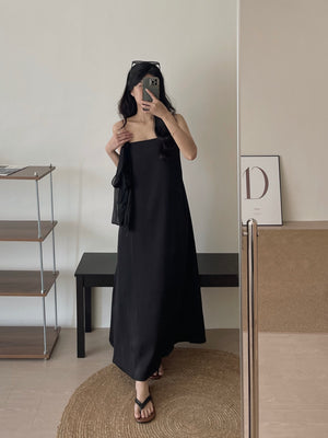 Lumiere Sash Tie Dress / 飘带高级感气质连身裙