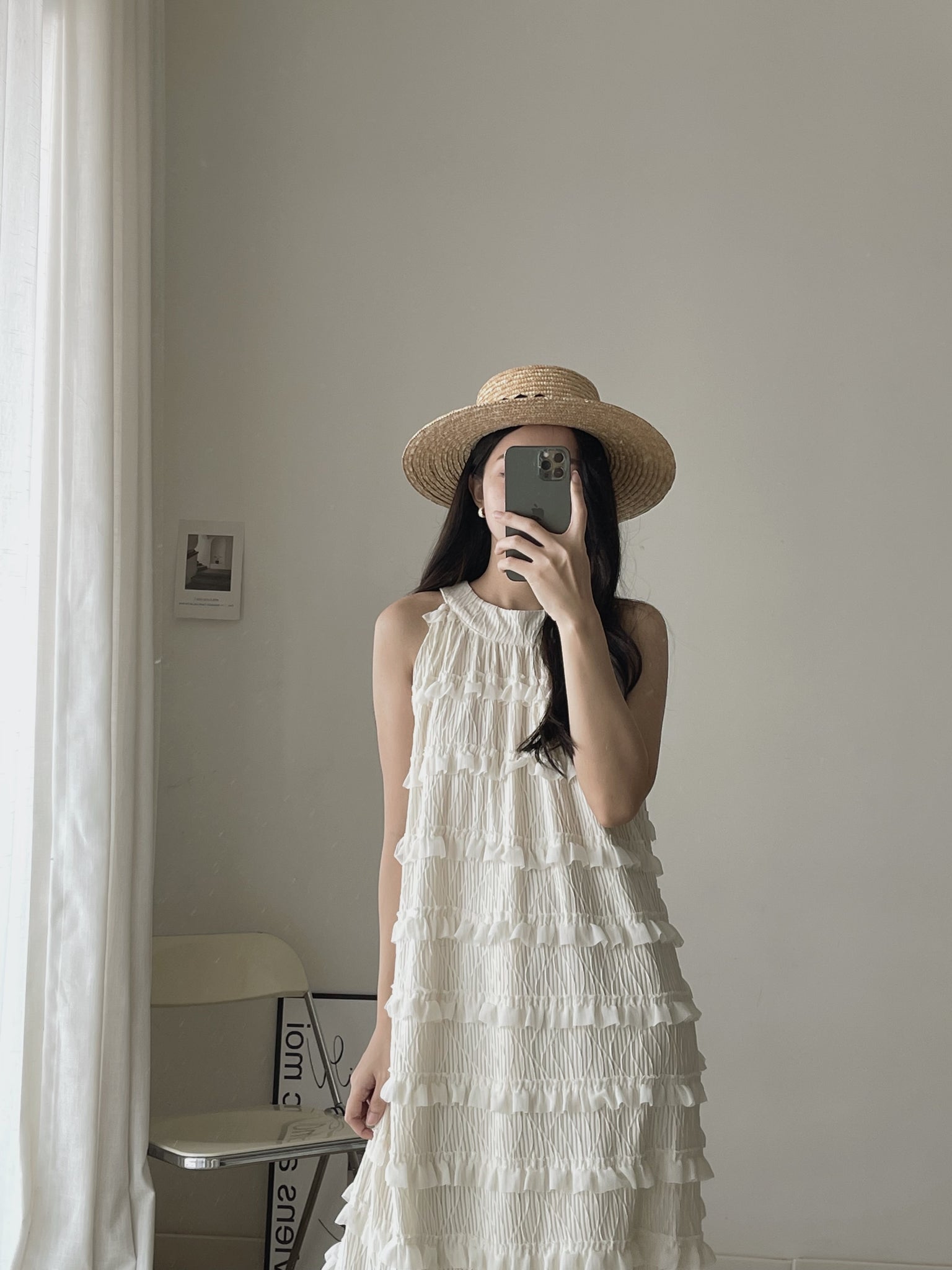 Ruffles Layered Dress / 度假风木耳边长裙