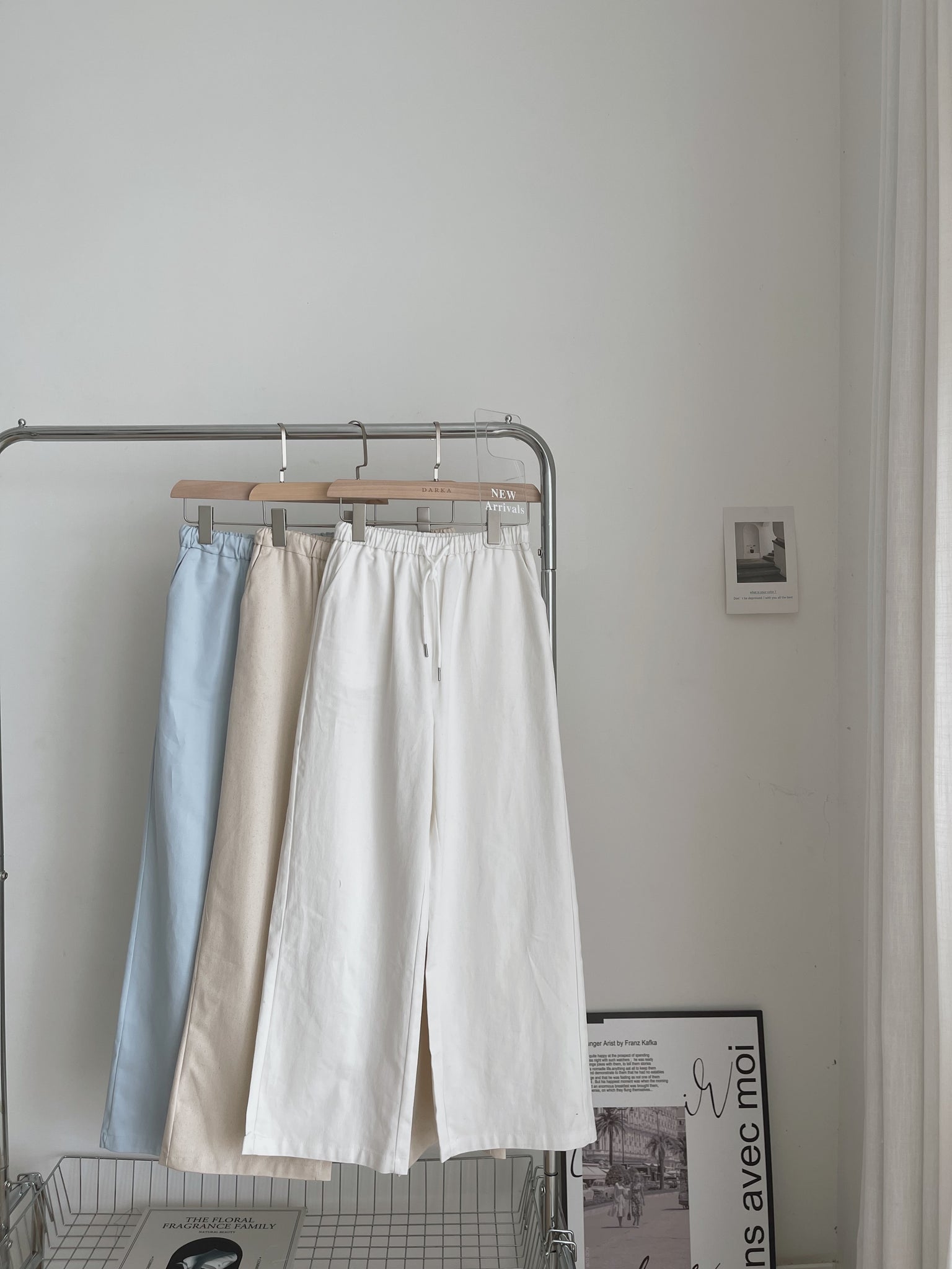 Wide Pull-On Pants / 松紧抽绳阔腿百搭裤