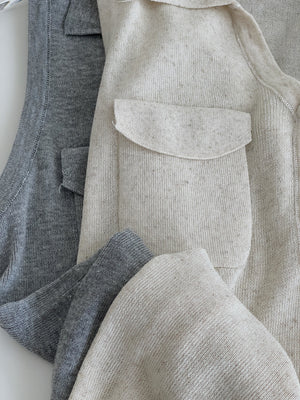 Double Pockets Knit Top / 洋气针织百搭上衣