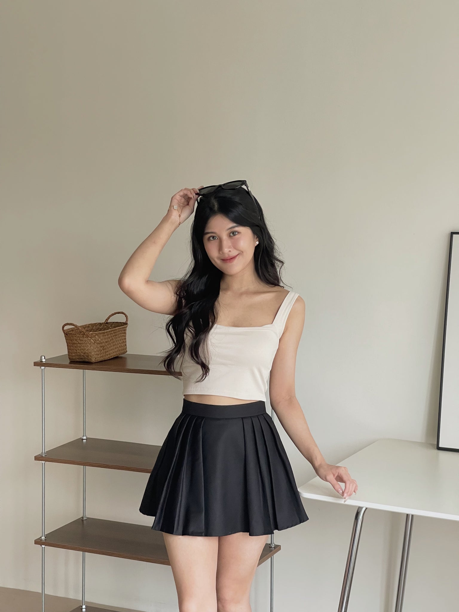 Ellie Sculpted Skirt / 立体蓬蓬打褶短裙