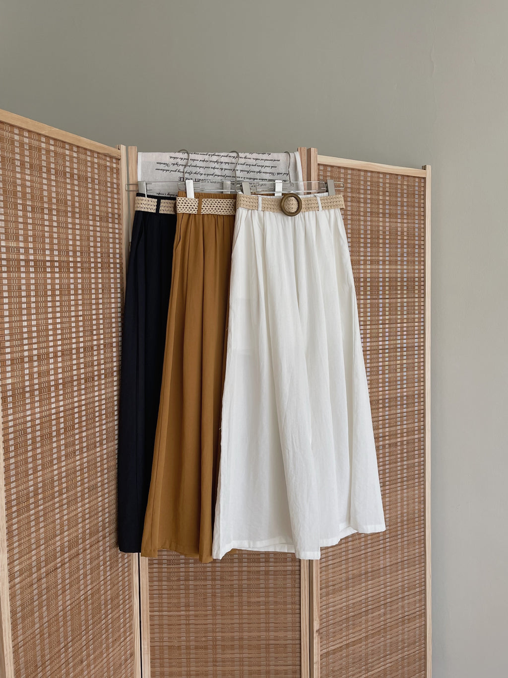 Relaxed Silhouette Long Pants / 日系亚麻阔腿长裤