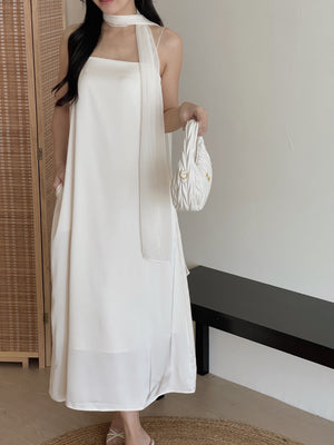 Lumiere Sash Tie Dress / 飘带高级感气质连身裙