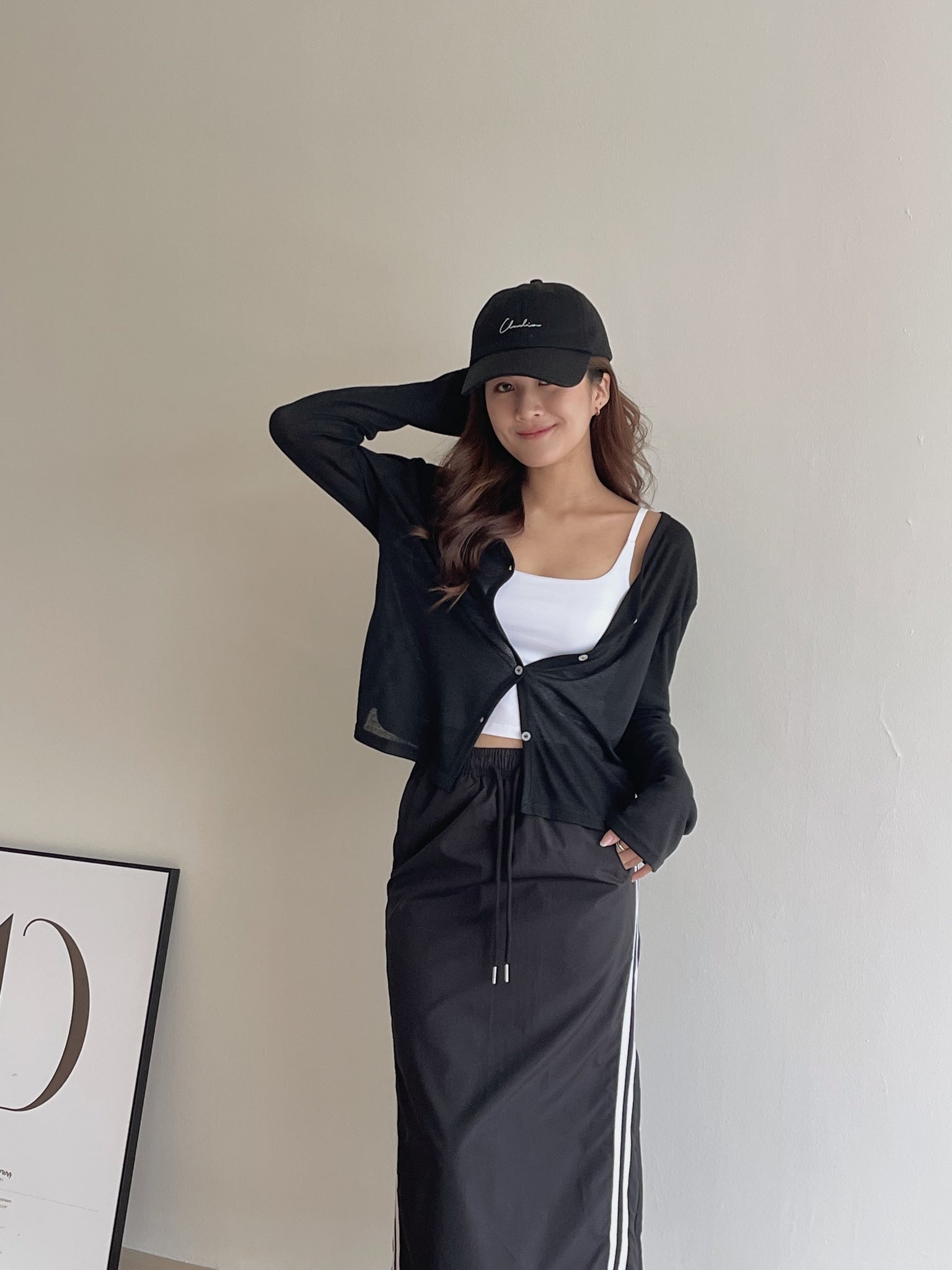 Scoop Neck Padded Singlet / 大领口显瘦胸垫吊带