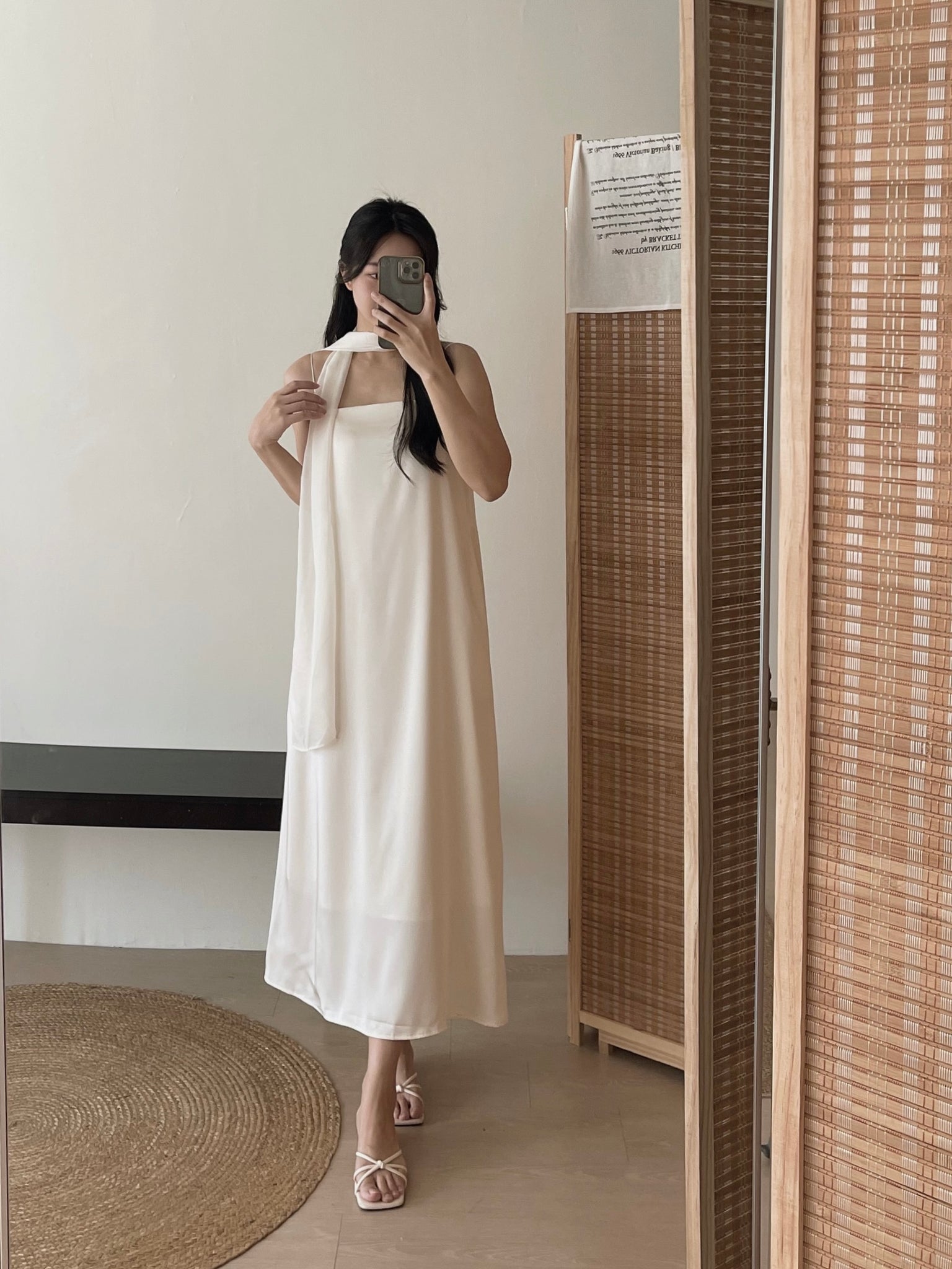 Lumiere Sash Tie Dress / 飘带高级感气质连身裙