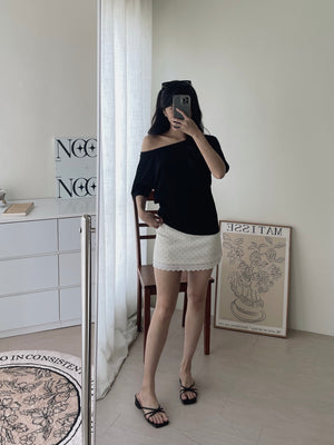 Polka Dots Skirt / 小俏皮波点蕾丝短裙