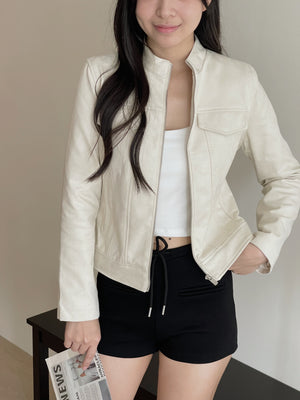 Suede Fitted Jacket / 秋天麂皮绒修身显瘦外套