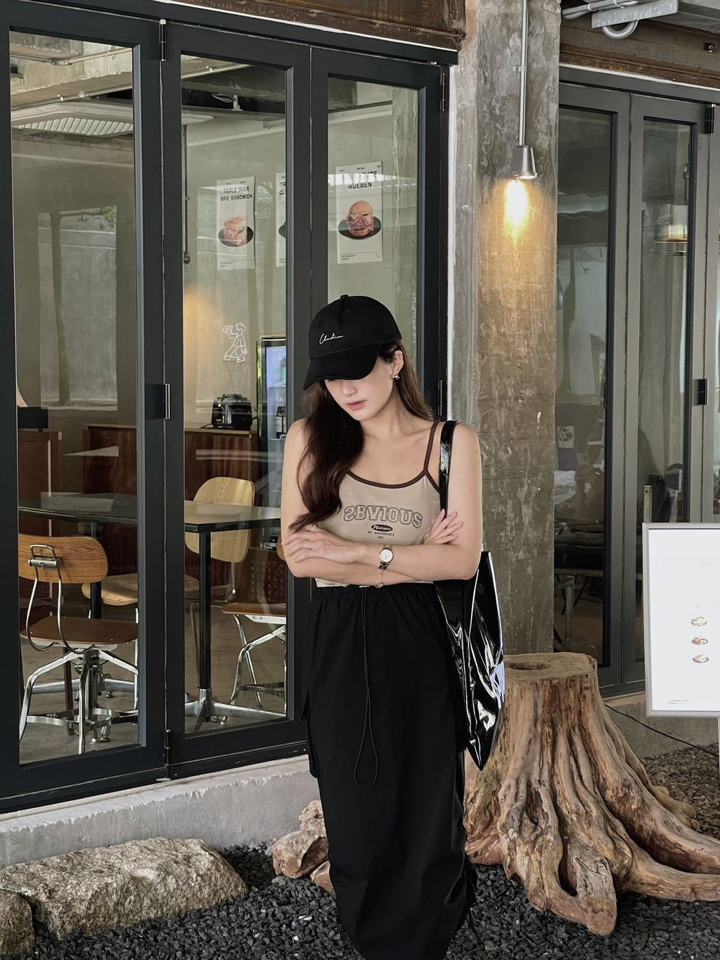 Cargo Elastic Midi Skirt / 速干弹力工装裙