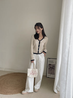 Wide Pull-On Pants / 松紧抽绳阔腿百搭裤