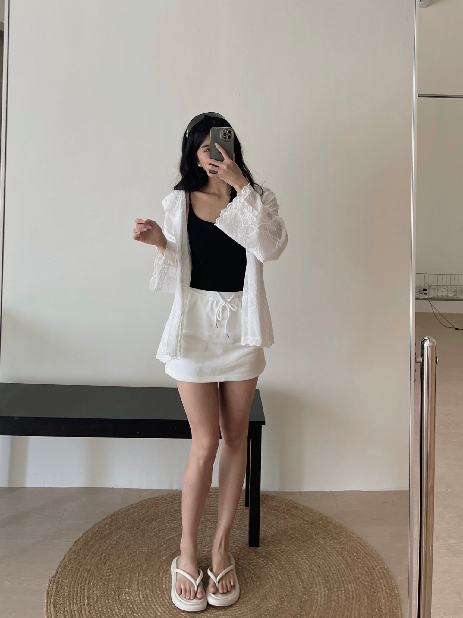Sports Mini Skirt / 运动风防走光短裙