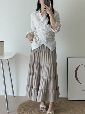 Laia Ruched Shirt / 设计感抽皱衬衫