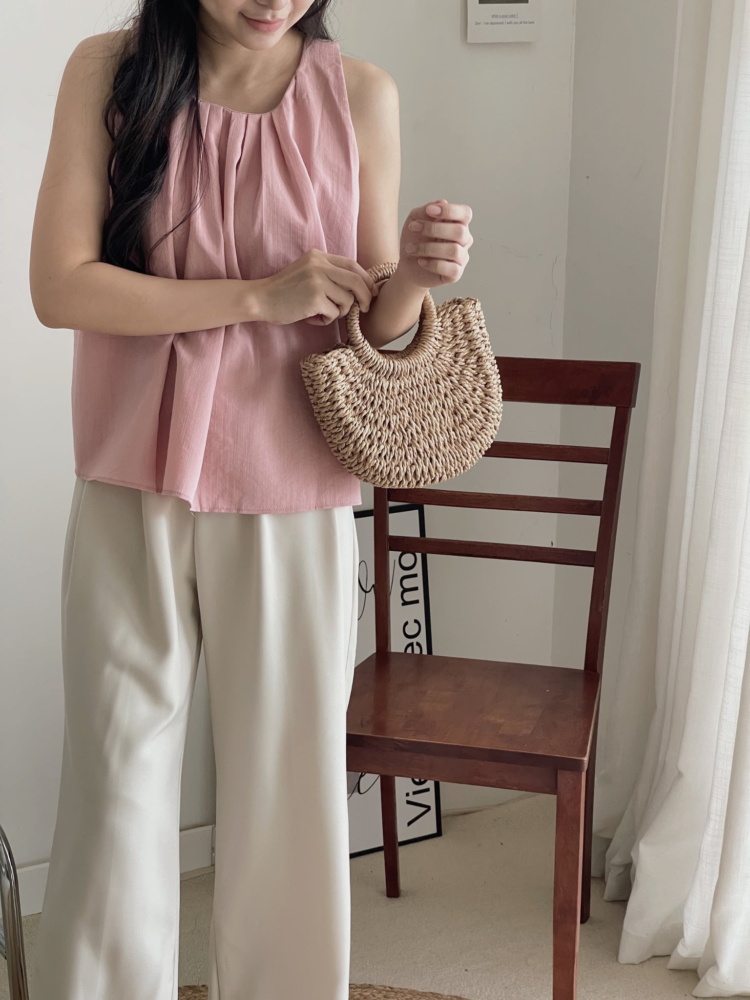 Roxane Suit Straight Leg Pants / 直筒阔腿西装裤