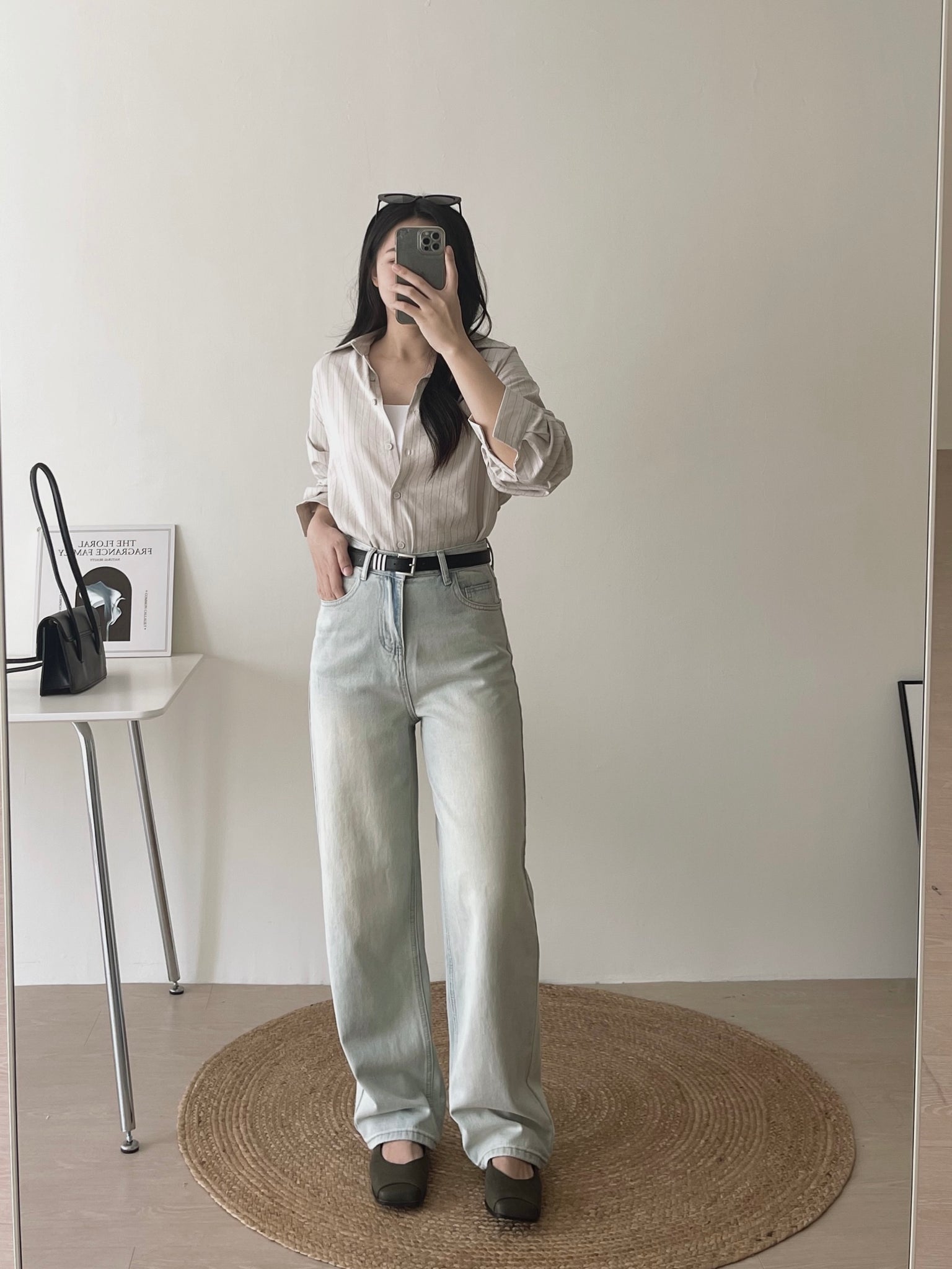 Pattern Striped Shirt / 设计感不规则条纹衬衫