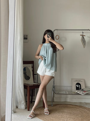 Ellis Sweet Sleeveless Blouse / 甜美挂脖上衣