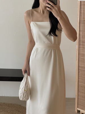 Lumiere Sash Tie Dress / 飘带高级感气质连身裙