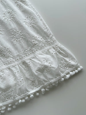 Eyelet Embroidered Cutout Dress / 挖空设计感连衣裙