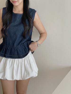 Tulip Puff Skirt / 遮胯花苞短裙