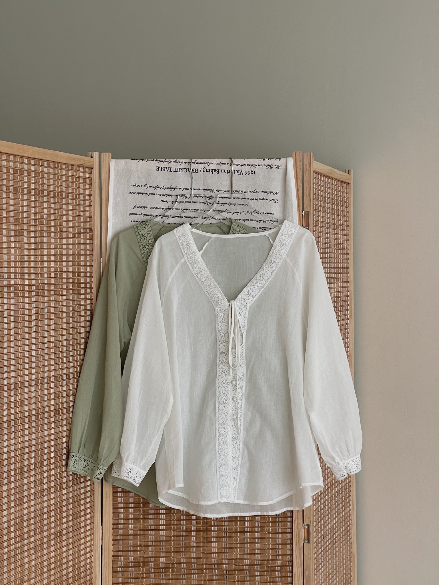 Anais V-Neck Loose Shirt / 清冷风宽松V领衬衫