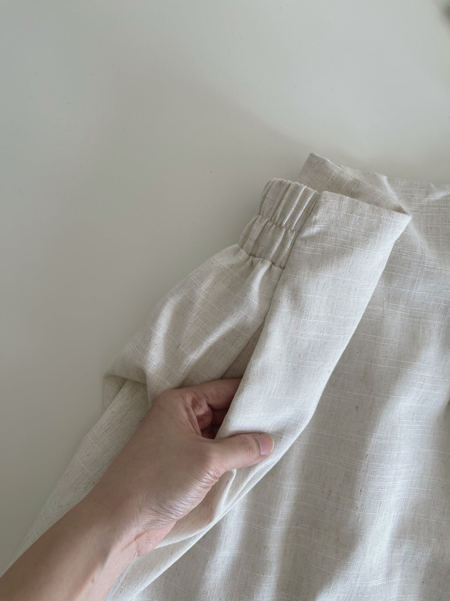 Linen Midi Skirt / 亚麻半身长裙