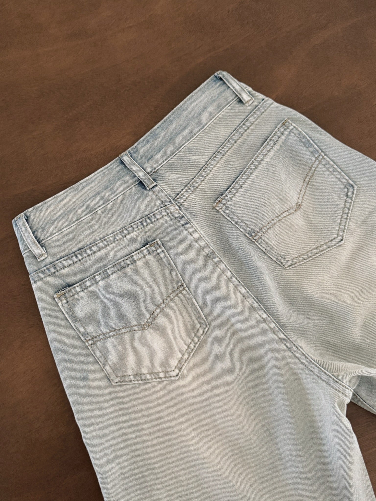 Light Colour Washed Jeans / 浅蓝水洗牛仔长裤