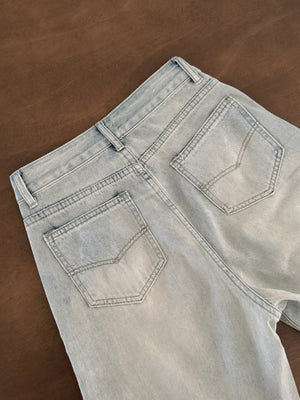 Light Colour Washed Jeans / 浅蓝水洗牛仔长裤
